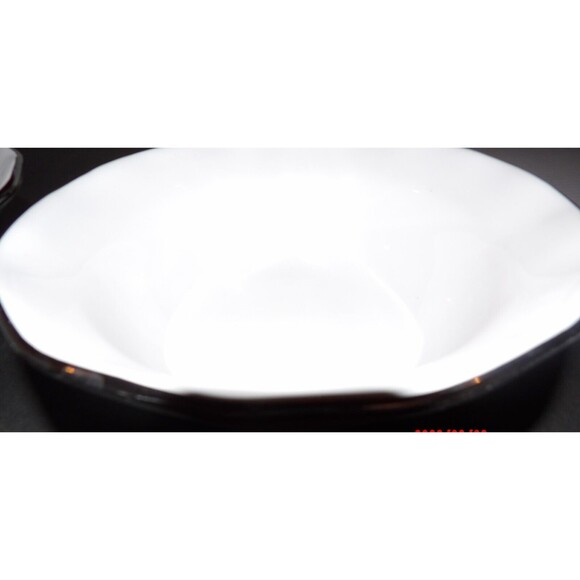 2 CERAMICHE TADINATE Soup Cereal Bowls Platinum Trim Ceramic Italy Pottery - Picture 1 of 7